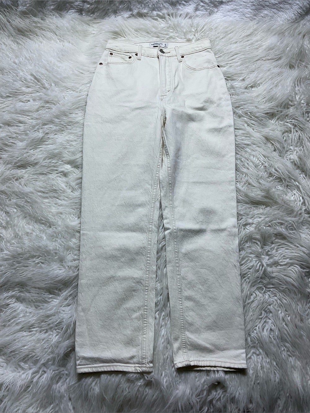 Abercrombie Curve Love The Ankle Straight Ultra High Rise Jeans